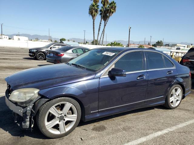 WDDGF8BB4BR159599 - 2011 MERCEDES-BENZ C 300 4MATIC BLUE photo 1