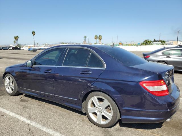 WDDGF8BB4BR159599 - 2011 MERCEDES-BENZ C 300 4MATIC BLUE photo 2