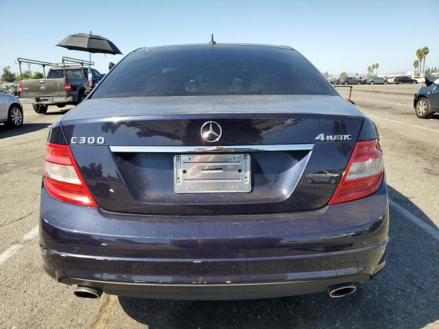 WDDGF8BB4BR159599 - 2011 MERCEDES-BENZ C 300 4MATIC BLUE photo 6