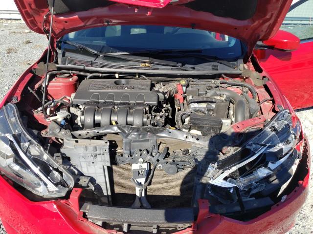 3N1AB7AP9GL675512 - 2016 NISSAN SENTRA S RED photo 11