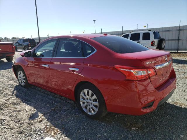 3N1AB7AP9GL675512 - 2016 NISSAN SENTRA S RED photo 2