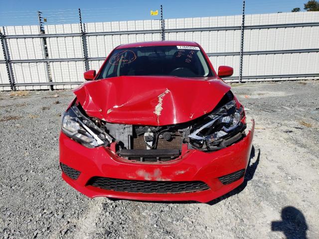 3N1AB7AP9GL675512 - 2016 NISSAN SENTRA S RED photo 5