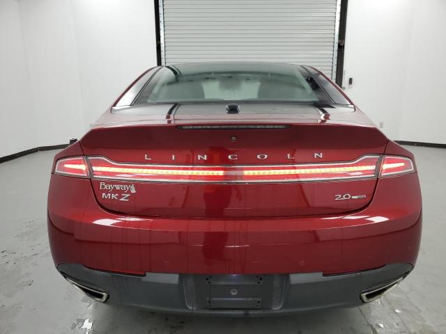 3LN6L2G91ER808216 - 2014 LINCOLN MKZ RED photo 6