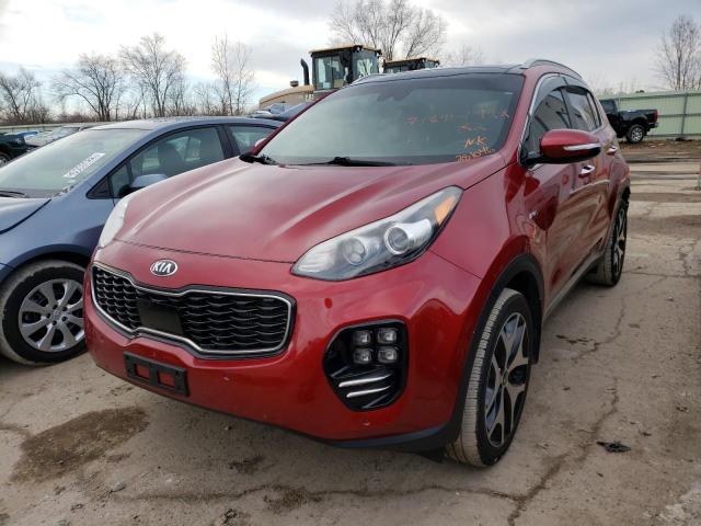 KNDPRCA67H7281046 - 2017 KIA SPORTAGE SX BURGUNDY photo 1