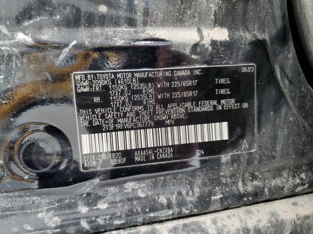 2T3F1RFV6PC367779 - 2023 TOYOTA RAV4 LE 黑色 照片 14