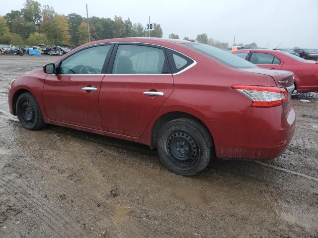 3N1AB7AP9FL667960 - 2015 NISSAN SENTRA S RED photo 2