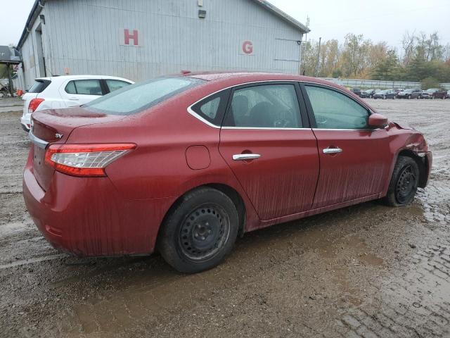 3N1AB7AP9FL667960 - 2015 NISSAN SENTRA S RED photo 3