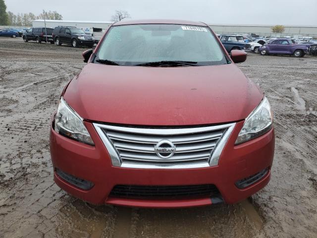 3N1AB7AP9FL667960 - 2015 NISSAN SENTRA S RED photo 5