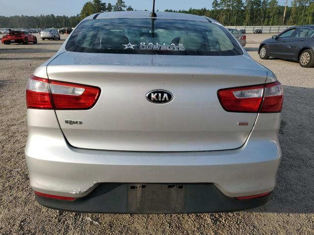 KNADM4A39G6544149 - 2016 KIA RIO LX SILVER photo 6