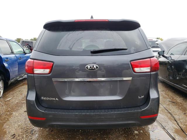 KNDMB5C11F6067113 - 2015 KIA SEDONA LX GRAY photo 6