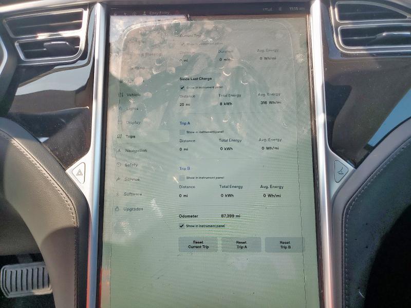 5YJSA1E16GF128283 - 2016 TESLA MODEL S WHITE photo 9