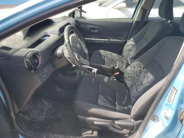 JTDKDTB34G1136870 - 2016 TOYOTA PRIUS C BLUE photo 7