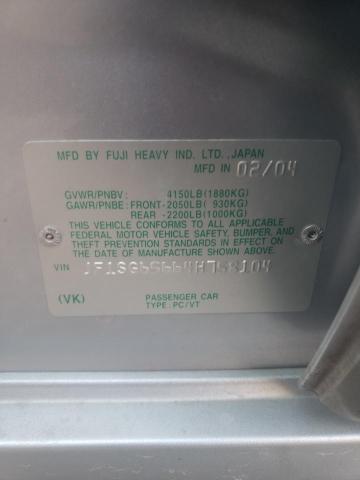 JF1SG65664H758104 - 2004 SUBARU FORESTER 2.5XS Серебристый фото 13