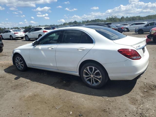 55SWF4KB4GU109408 - 2016 MERCEDES-BENZ C 300 4MATIC WHITE photo 2
