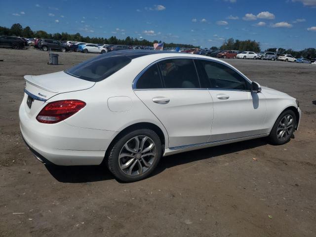 55SWF4KB4GU109408 - 2016 MERCEDES-BENZ C 300 4MATIC WHITE photo 3