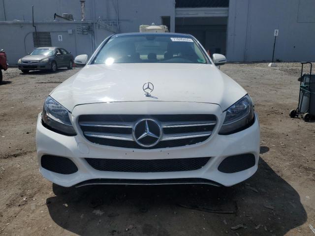 55SWF4KB4GU109408 - 2016 MERCEDES-BENZ C 300 4MATIC WHITE photo 5