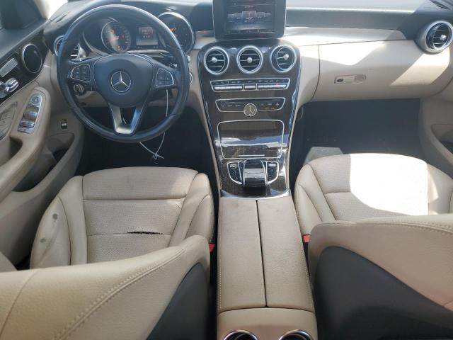 55SWF4KB4GU109408 - 2016 MERCEDES-BENZ C 300 4MATIC WHITE photo 8