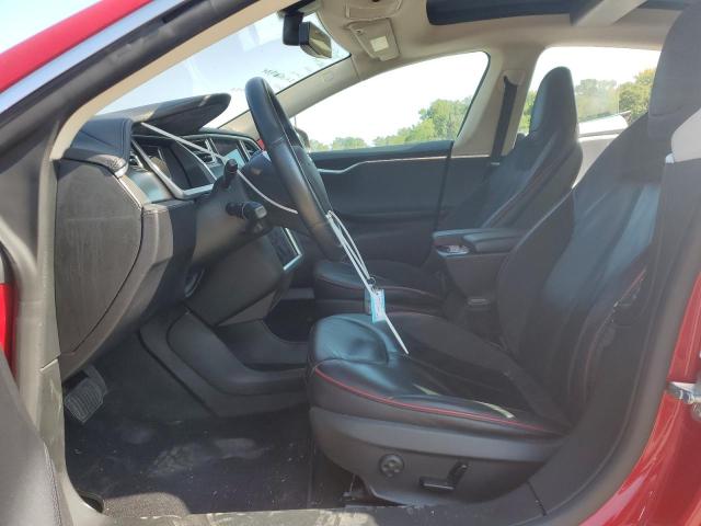 5YJSA1CNXDFP21565 - 2013 TESLA MODEL S RED photo 7
