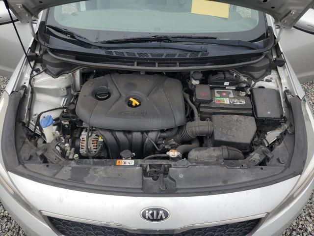 3KPFL4A85HE040851 - 2017 KIA FORTE EX SILVER photo 11