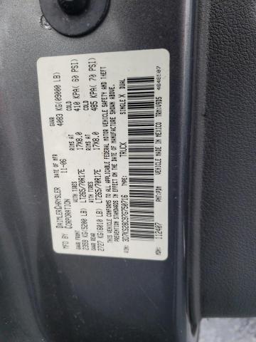 3D7KS28C97G750716 - 2007 DODGE RAM 2500 ST GRAY photo 13