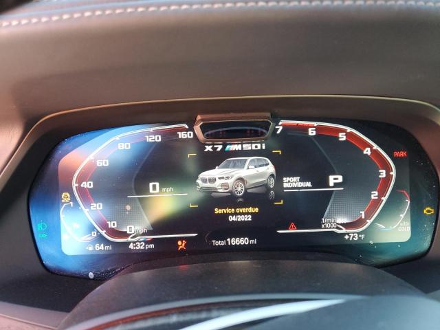 5UXCX6C03LLE35512 - 2020 BMW X7 M50I WHITE photo 9