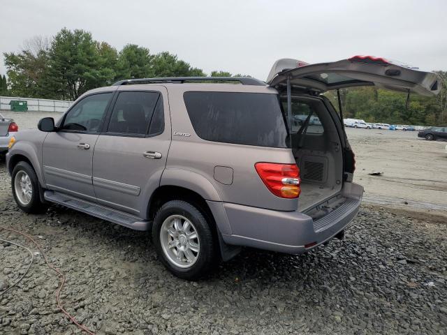 5TDZT38A12S124422 - 2002 TOYOTA SEQUOIA LIMITED GRAY photo 2