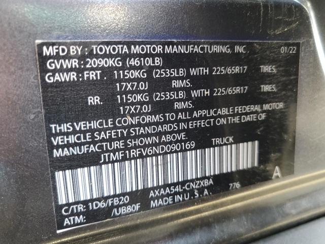 JTMP1RFV3KD513399 - 2019 TOYOTA RAV4 XLE 灰色 照片 13