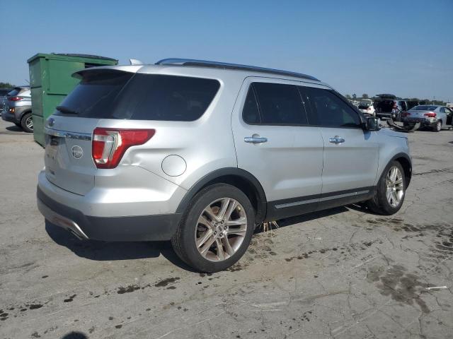 1FM5K7F83HGE19187 - 2017 FORD EXPLORER LIMITED SILVER photo 3