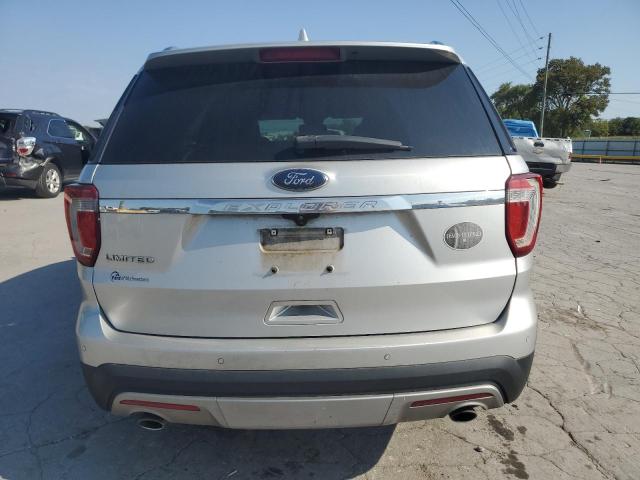 1FM5K7F83HGE19187 - 2017 FORD EXPLORER LIMITED SILVER photo 6