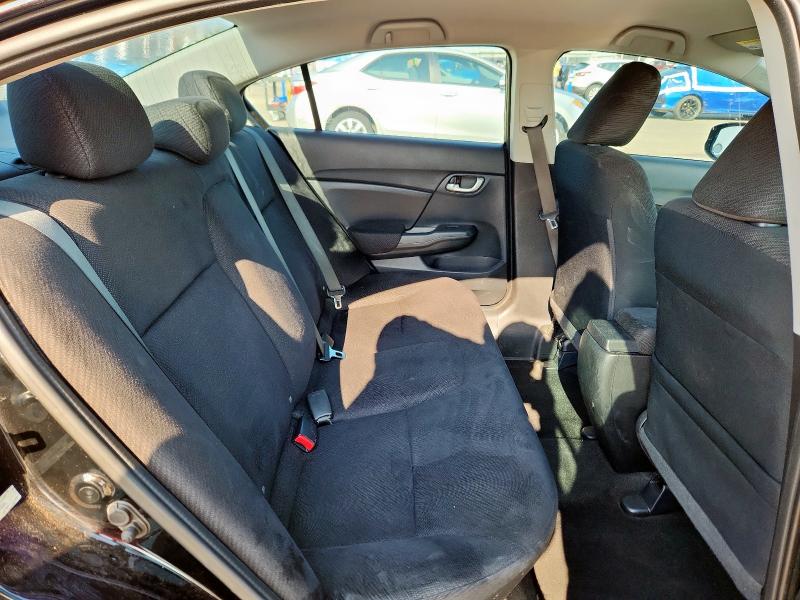 2HGFB2F53DH539041 - 2013 HONDA CIVIC LX Սև լուսանկար 10