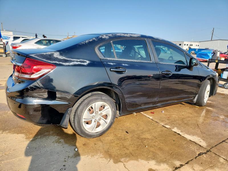 2HGFB2F53DH539041 - 2013 HONDA CIVIC LX Սև լուսանկար 3