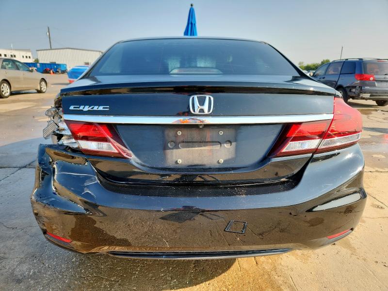 2HGFB2F53DH539041 - 2013 HONDA CIVIC LX Սև լուսանկար 6