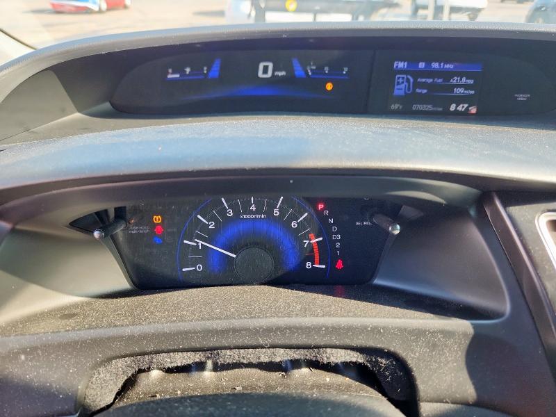 2HGFB2F53DH539041 - 2013 HONDA CIVIC LX Սև լուսանկար 9