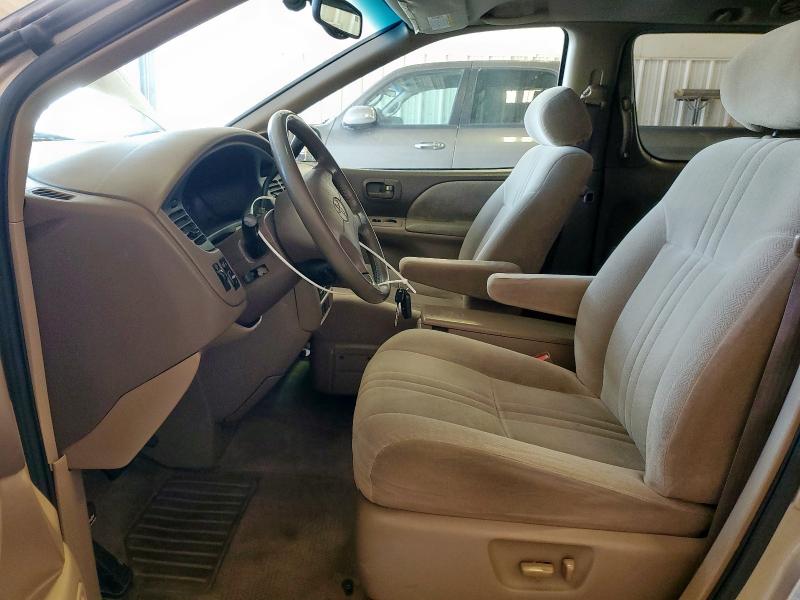 4T3ZF13C62U436741 - 2002 TOYOTA SIENNA LE GOLD photo 7