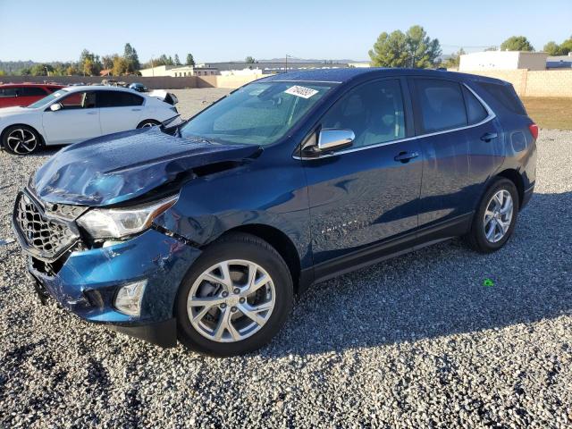 2GNAXUEVXM6140556 - 2021 CHEVROLET EQUINOX LT BLUE photo 1