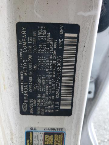 KM8J2CA42JU659625 - 2018 HYUNDAI TUCSON SE 白色 照片 13