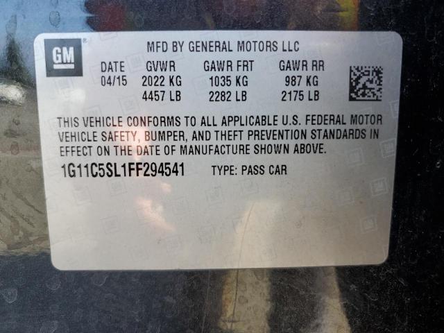 1G11C5SL1FF294541 - 2015 CHEVROLET MALIBU 1LT 石墨色 照片 12