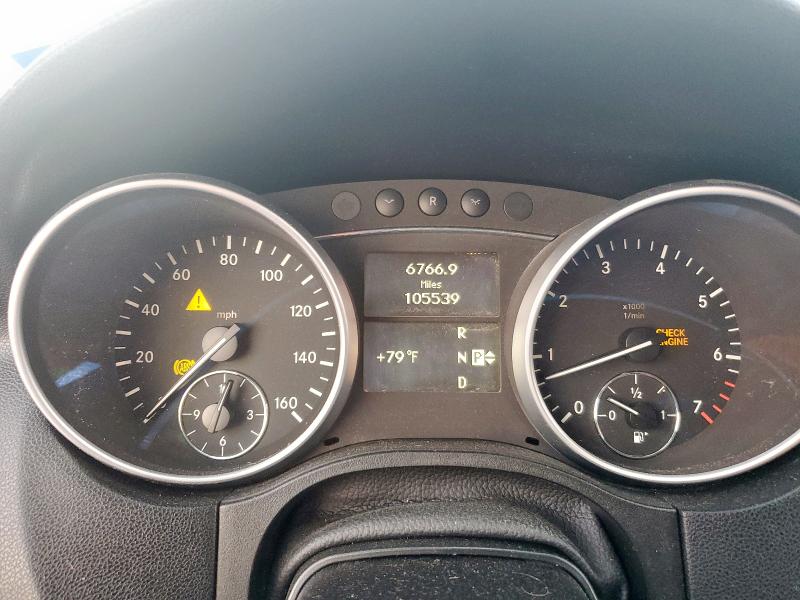 4JGBB8GB0AA600906 - 2010 MERCEDES-BENZ ML 350 4MATIC BLACK photo 9