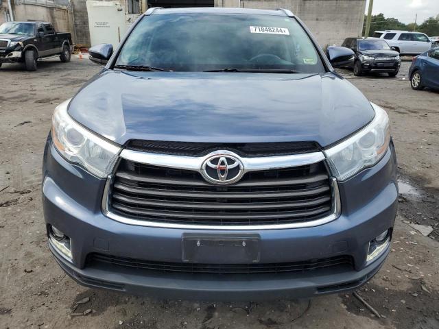 5TDDKRFH7GS343487 - 2016 TOYOTA HIGHLANDER LIMITED BLUE photo 5