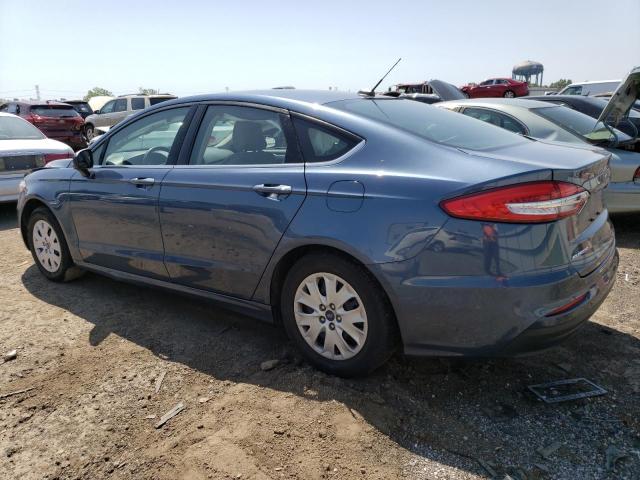 3FA6P0G78KR195430 - 2019 FORD FUSION S BLUE photo 2