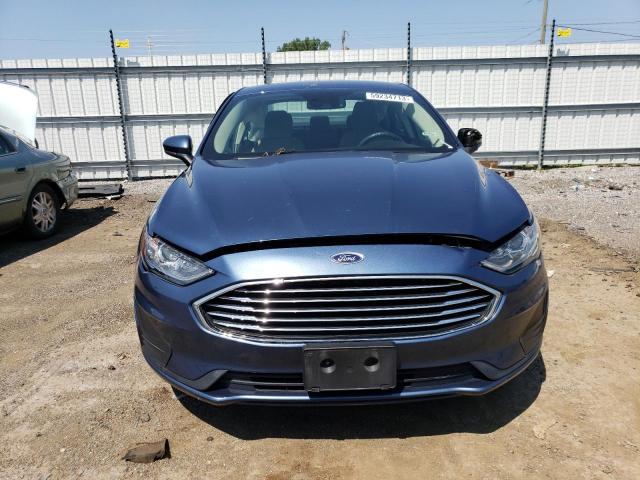 3FA6P0G78KR195430 - 2019 FORD FUSION S BLUE photo 5