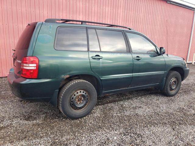 JTEHF21A510024957 - 2001 TOYOTA HIGHLANDER GREEN photo 3