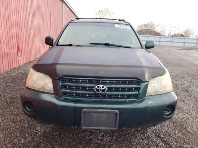 JTEHF21A510024957 - 2001 TOYOTA HIGHLANDER GREEN photo 5