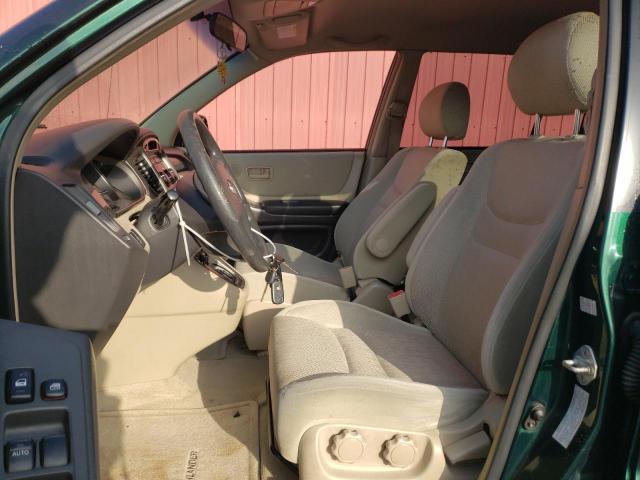 JTEHF21A510024957 - 2001 TOYOTA HIGHLANDER GREEN photo 7