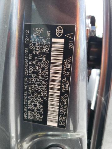 JTDKDTB31C1503895 - 2012 TOYOTA PRIUS C GRAY photo 12