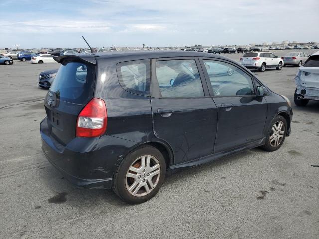 JHMGD38677S062585 - 2007 HONDA FIT S BLACK photo 3