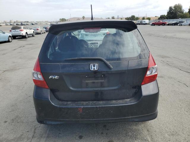JHMGD38677S062585 - 2007 HONDA FIT S BLACK photo 6