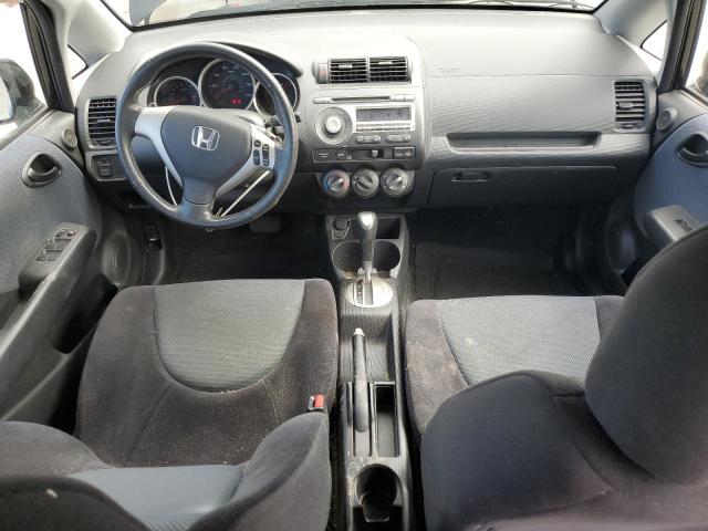 JHMGD38677S062585 - 2007 HONDA FIT S BLACK photo 8