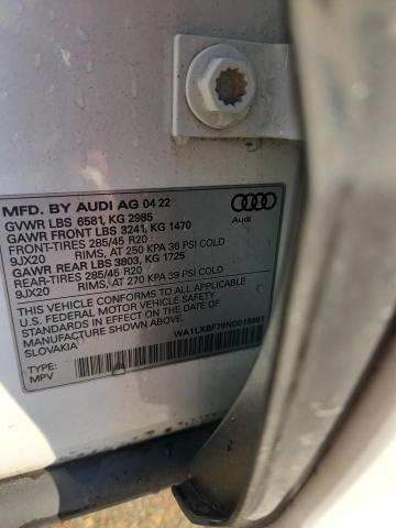 WA1LXBF79ND015681 - 2022 AUDI Q7 PREMIUM PLUS WHITE photo 13