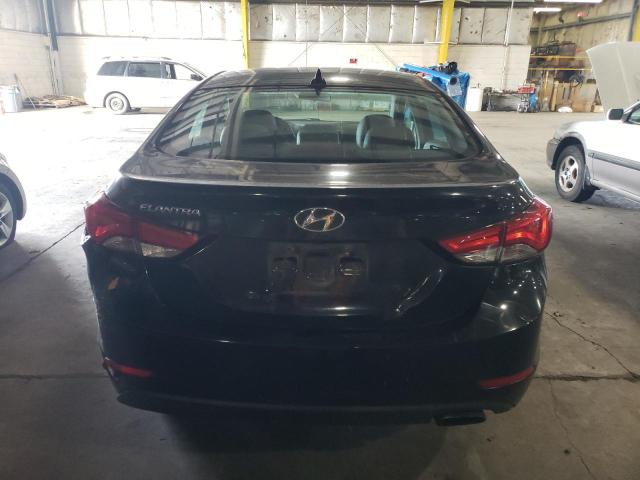 KMHDH4AH2FU282886 - 2015 HYUNDAI ELANTRA SE BLACK photo 6